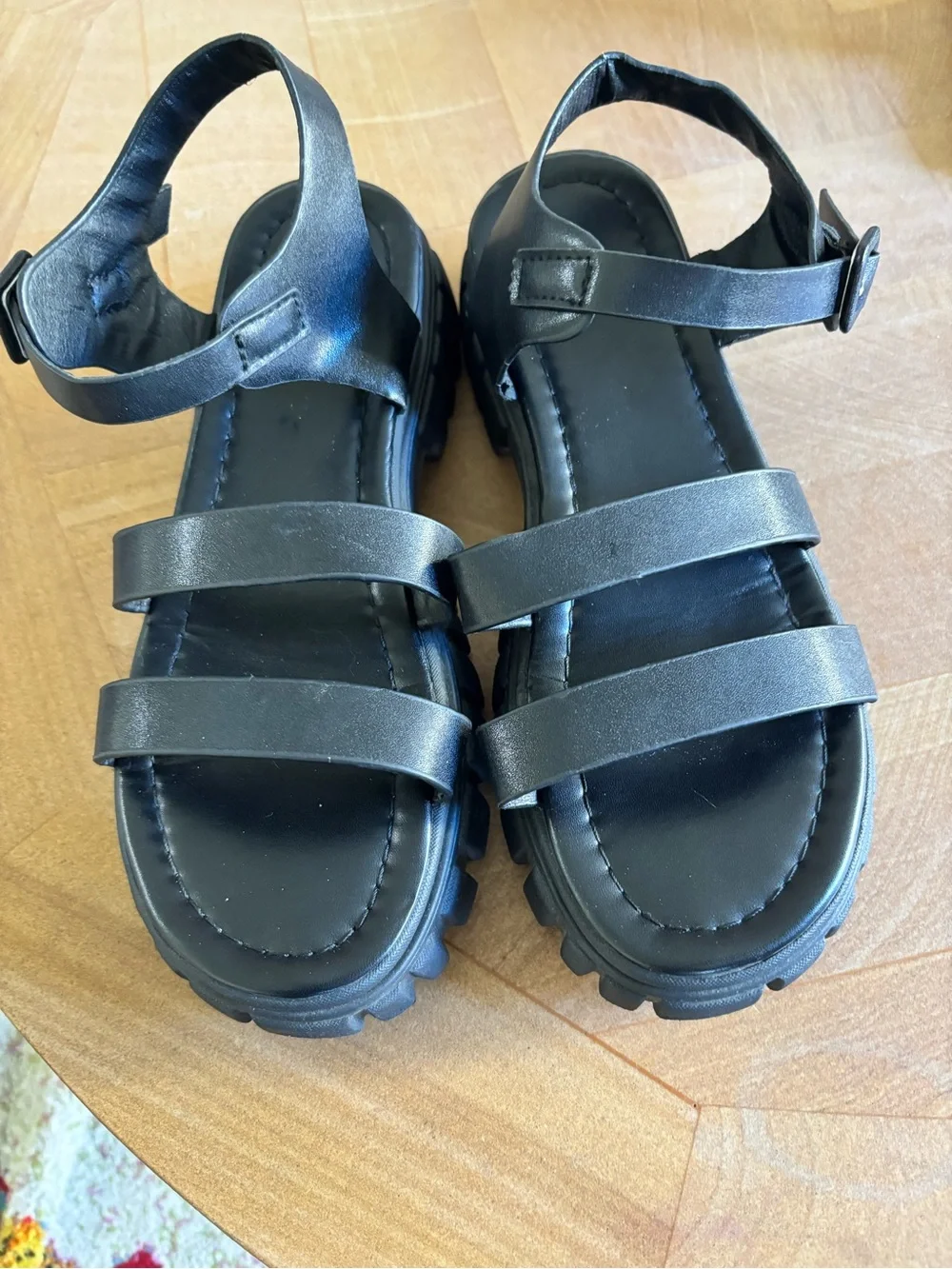 Black Strappy Sandals - Comfortable Everyday Shoes